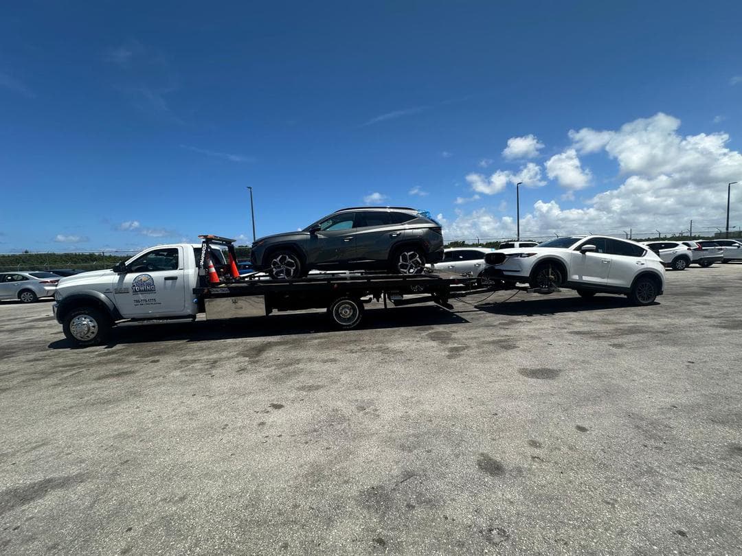 Smiling and professional tow truck operator